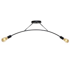 Люстра підвісна MSK Electric Orion на дві лампи Е27 NL 9832-2 BK Чорний (619522)