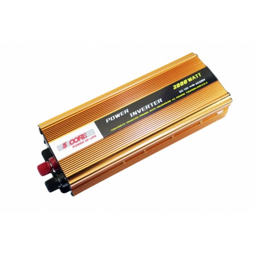 Перетворювач напруги інвертор 5 Core 2000W DC/AC 12V-220V Gold (3_02492) в інтернет супермаркеті PbayMarket!