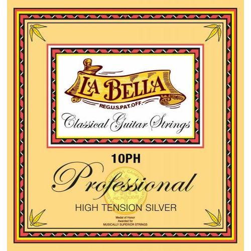 Струни для класичної гітари La Bella 10PH Professional Classic Guitar Strings High Tension Silver Струни для класичної гітари La Bella 10PH Professional Classic Guitar Strings High Tension Silver