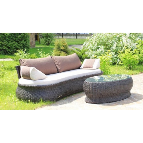 Стіл кавовий Баварія CRUZO натуральний ротанг Темно-коричневий (st0007) Стіл кавовий Баварія CRUZO натуральний ротанг Темно-коричневий (st0007)