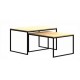 Кавовий журнальний столик у стилі Loft NS-612 600x1000x700 мм Черный