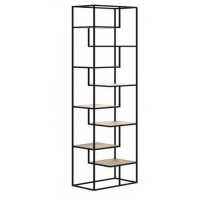 Стелаж для зберігання в стилі Loft NS-1723 2130x700x320 мм Черный Стелаж для зберігання в стилі Loft NS-1723 2130x700x320 мм Черный