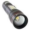 Ліхтар ручний вбудований акумулятор X-Balog BL-520-T6 ХРЕ + COB mircoUSB zoom Чорний