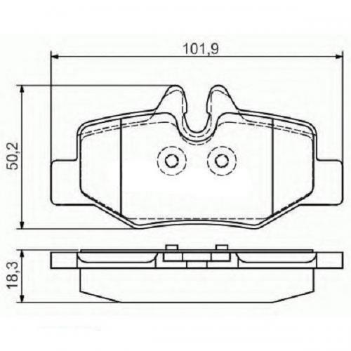 Колодки гальмові Bosch дискові задні MB Vito/Viano >>07 PR2 0986495088 в інтернет супермаркеті PbayMarket!