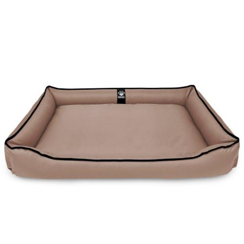 Лежак ліжко для собак всіх порід EGO Bosyak Waterproof 2XL 115х95 Кава з молоком (спальне місце для великих собак)