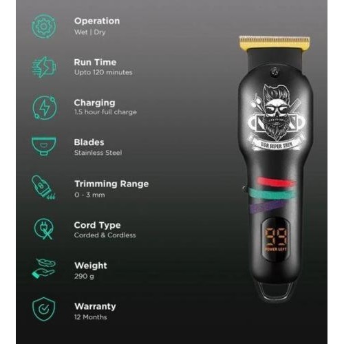 Машинка для стрижки волосся VGR V-971 5 Вт Чорний (2390000046) Машинка для стрижки волосся VGR V-971 5 Вт Чорний (2390000046)