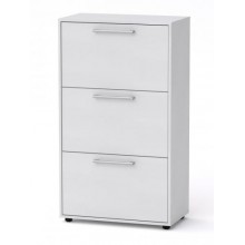 Висока тумба для взуття Компанит ТО 20 70х38х84,2 см Альба білий