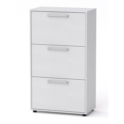 Висока тумба для взуття Компанит ТО 20 70х38х84,2 см Альба білий