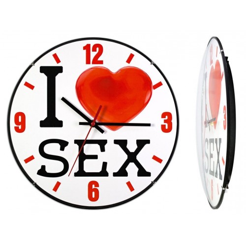 Настінні годинники Montre I love sex Велике серце 30х30х5 см Скло Тихий хід (19047) в інтернет супермаркеті PbayMarket!