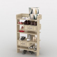 Стелаж для взуття Тиса Мебель ТО-207 Дуб сонома 105x60 см