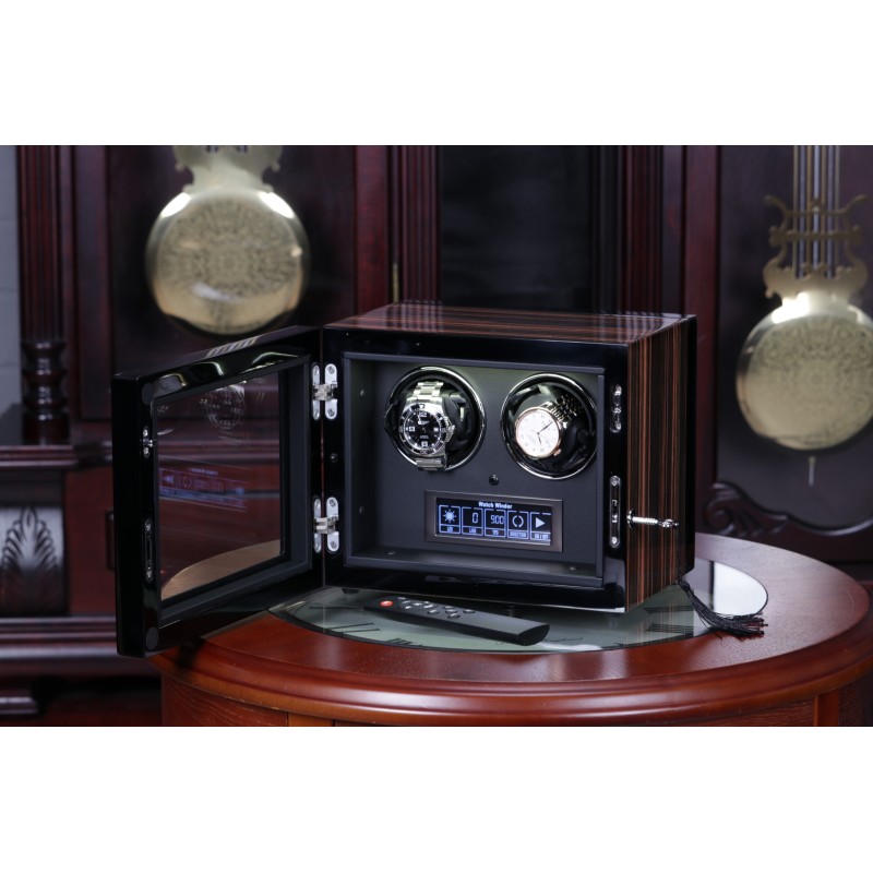 Скринька Salvadore для підзаводу 2 годинників SLX/6202-BRB 2x2 Коричневий