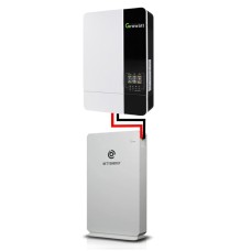 Комплект резервного живлення для квартири з інвертором 5 кВт та Lifepo4 акумулятором 10.2 кВт/год Growatt SPF 5000 ES