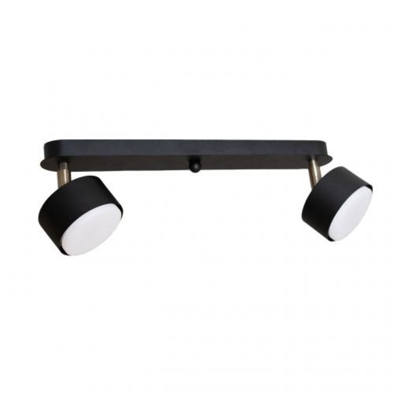 Світильник стельовий MSK Electric Copter з поворотними плафонами під дві лампи GX53 NL 80405-2 BK Чорний (619314)