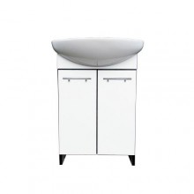 Тумба Mikola-M з умивальником пластикова 2.0 black 65 см