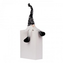 М'яка іграшка Yes! Fun Хелловін «Гном» 48 см LED тіло 973719 Чорно-білий