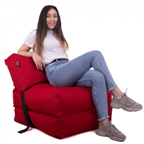 Безкаркасне крісло розкладачка Tia-Sport 210х80 см червоний (sm-0666-16) в інтернет супермаркеті PbayMarket!