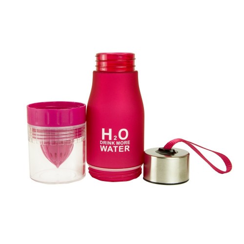 Спортивна пляшка-соковитискач H2O Water bottle Red 500 мл Червоний