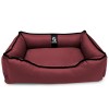 Лежак ліжко для собак та котів EGO Bosyak Waterproof S 65x55 Бордовий (спальне місце для собак та котів)
