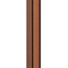Декоративна стінова рейка Sticker Wall PS 2900x120x12 мм Коричнево-чорний (SW-00001753)