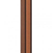 Декоративна стінова рейка Sticker Wall PS 2900x120x12 мм Коричнево-чорний (SW-00001753)