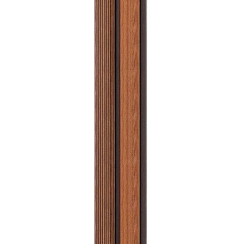 Декоративна стінова рейка Sticker Wall PS 2900x120x12 мм Коричнево-чорний (SW-00001753)