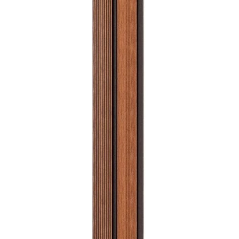 Декоративна стінова рейка Sticker Wall PS 2900x120x12 мм Коричнево-чорний (SW-00001753)