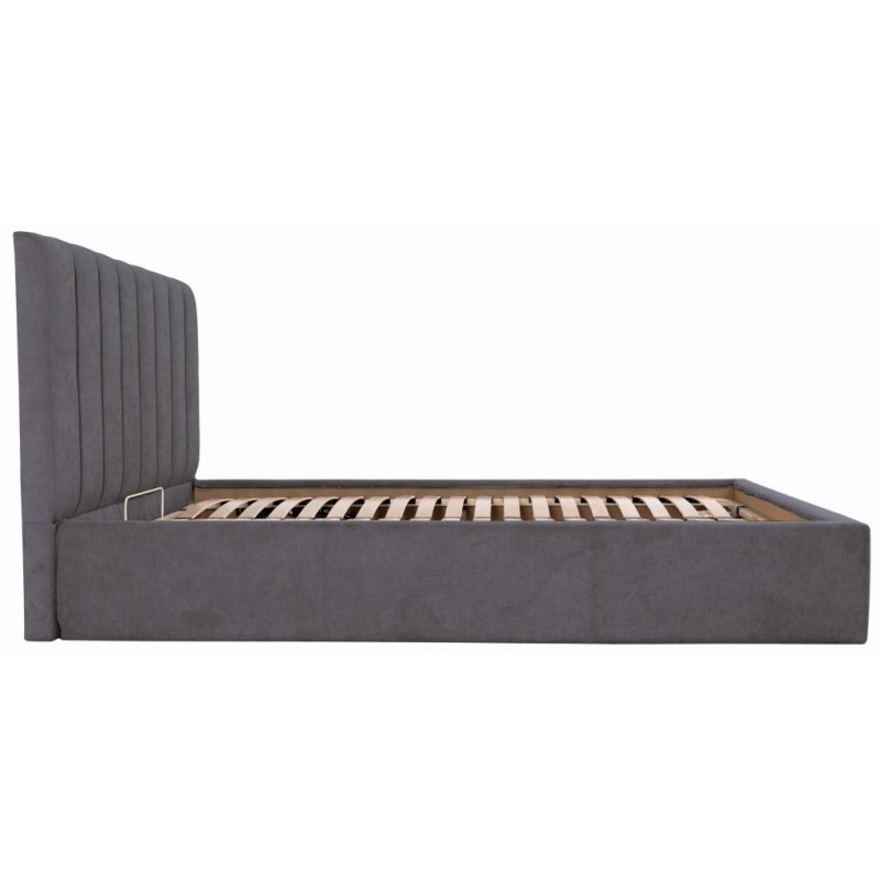 Ліжко Richman Санам VIP 120 х 200 см Місті Dark Grey З додатковою металевою цільнозварною рамою Темно-сіра