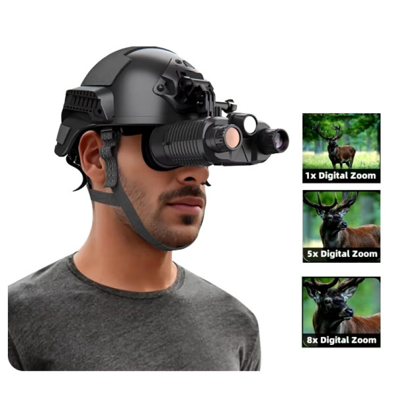 Бінокль нічного бачення FMA NV8161 до 400м у темряві 1080P HD 8X з кріпленням L4G24 на шолом (2412890630)