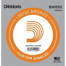 Струна D'Addario BW052 80/20 Bronze .052