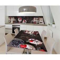 Наклейка 3Д вінілова на стіл Zatarga «Морозиво з джемом» 600х1200 мм (Z184587st)