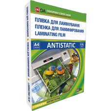 Плівка для ламінації DA Antistatic А4 175 мкм глянцева Прозорий 100 шт 11201011211YA (10898)