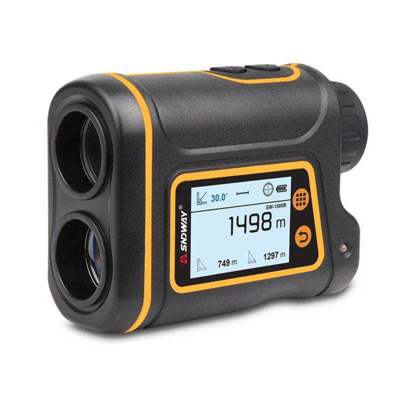 Професійний лазерний далекомір до 1500 метрів з LCD екраном SNDWAY SW-1500B, швидкість, кут, висота,  площа