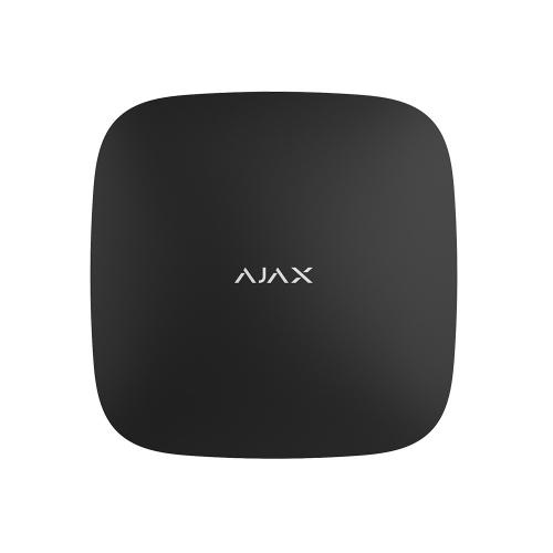 Інтелектуальна централь Ajax Hub 2 Plus (8EU/ECG) UA black з підтримкою 2 SIM-карт, LTE та Wi-Fi, підтримкою датчиків з фотофіксацією тривог