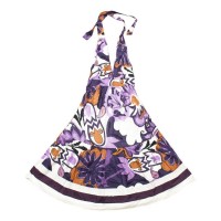 Сукня Літнє Karma Carmina Коттон з оборкою Розмір S Відтінки Фіолетового Рослинний принт (20760)