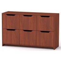 Комод 6Д Компанит Яблуня (130х42х80 см) Комод 6Д Компанит Яблуня (130х42х80 см)