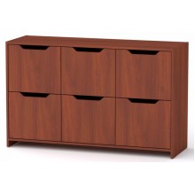 Комод 6Д Компанит Яблуня (130х42х80 см) Комод 6Д Компанит Яблуня (130х42х80 см)