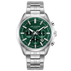 Наручний годинник чоловічий Lee cooper Fenix Green Сріблястий (3445)