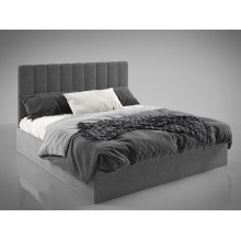 Ліжко BNB BacardiDesign без підйомного механізму 160x200 сірий