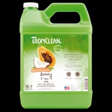 Шампунь Tropiclean Papaya & Coconut з кокосом та папаєю для собак та котів 3.8 л 060135