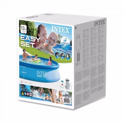 Басейн надувний сімейний з фільтр насосом Intex Easy Set 366х84 см 7290 л Блакитний (28142) Басейн надувний сімейний з фільтр насосом Intex Easy Set 366х84 см 7290 л Блакитний (28142)