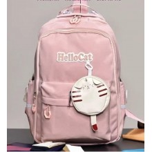 Рюкзак шкільний для дівчинки Hoz HelloCat 2 в 1 44х28х14 см Рожевий (SK001660)