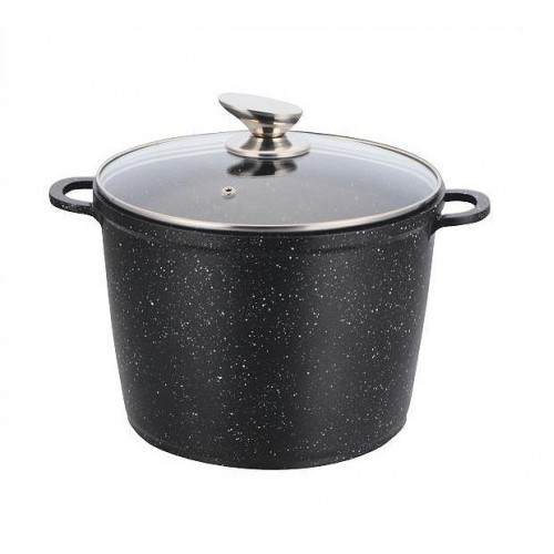 Каструля з кришкою мармурове покриття Benson BN-301 7 л Чорний Каструля з кришкою мармурове покриття Benson BN-301 7 л Чорний