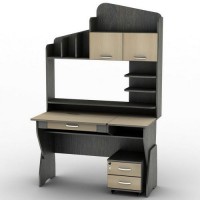 Стіл комп'ютерний Тиса Мебель СУ-25 Венге Молочний 1760x680x1200 мм Стіл комп'ютерний Тиса Мебель СУ-25 Венге Молочний 1760x680x1200 мм