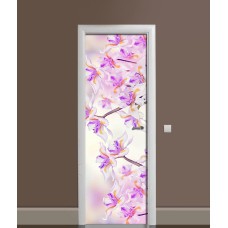 Наклейка на двері Zatarga «В'янучий шик» 650х2000 мм вінілова 3Д наклейка декор самоклеюча