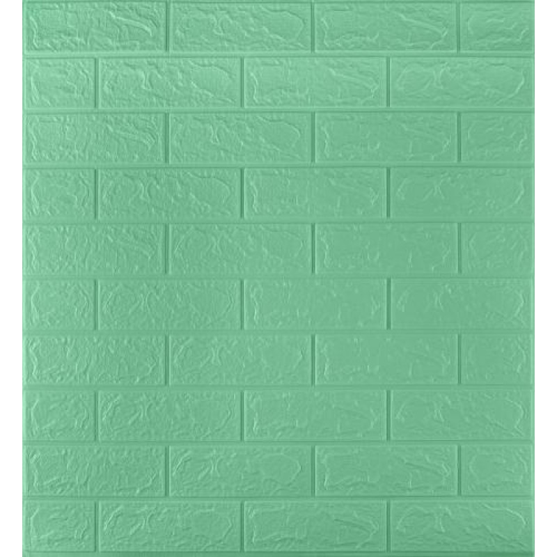 Самоклеюча декоративна 3D панель 3D Loft 700x770x3 мм М'ятний (237)