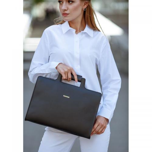 Жіноча шкіряна сумка для ноутбука та документів BlankNote 15 Black (BN-BAG-36-g) Жіноча шкіряна сумка для ноутбука та документів BlankNote 15 Black (BN-BAG-36-g)