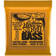 Струни для бас-гітари Ernie Ball 2833 Hybrid Slinky Nickel Wound 4-String Bass 45/105