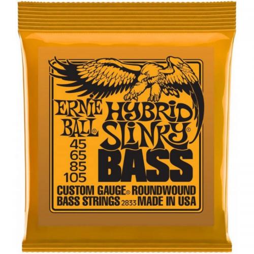 Струни для бас-гітари Ernie Ball 2833 Hybrid Slinky Nickel Wound 4-String Bass 45/105 Струни для бас-гітари Ernie Ball 2833 Hybrid Slinky Nickel Wound 4-String Bass 45/105