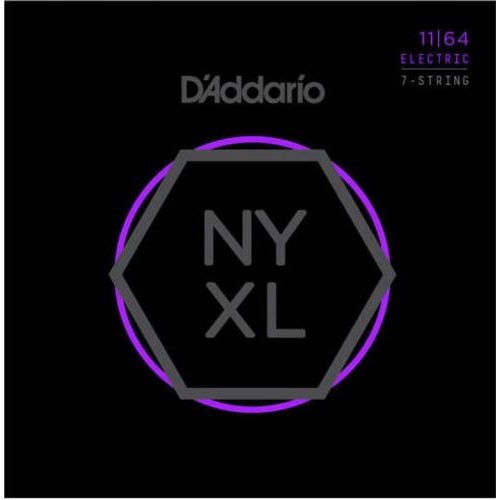 Струни для електрогітари D'Addario NYXL1164 Nickel Wound Medium Electric Guitar 7-Strings 11/64 Струни для електрогітари D'Addario NYXL1164 Nickel Wound Medium Electric Guitar 7-Strings 11/64