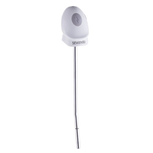 Уретральний зонд LOCKINK SEVANDA Vibrating & E-stim Metal Urethral Sounding - White